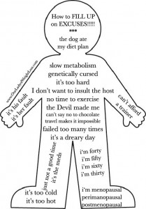 Fill up on excuses body