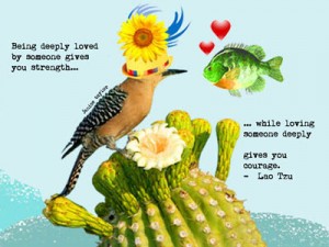 Fish Loves Bird...by Janice Taylor, Weight Loss SUCCESS Coach, Happiness Expert, Author, Artist, Positarian